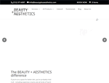 Tablet Screenshot of beautyplusaesthetics.com